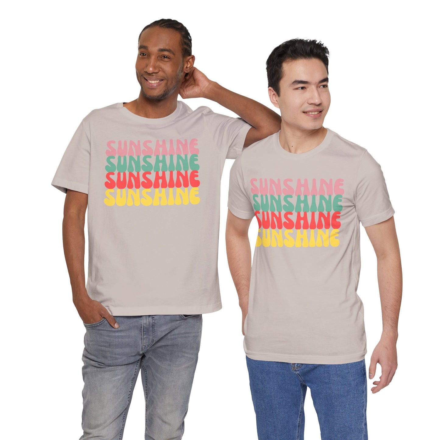 Sunny Vibe Unisex Tee, Summer T-Shirt, Beachwear, Gift for Her, Casual Wear, Fun Graphic Tee