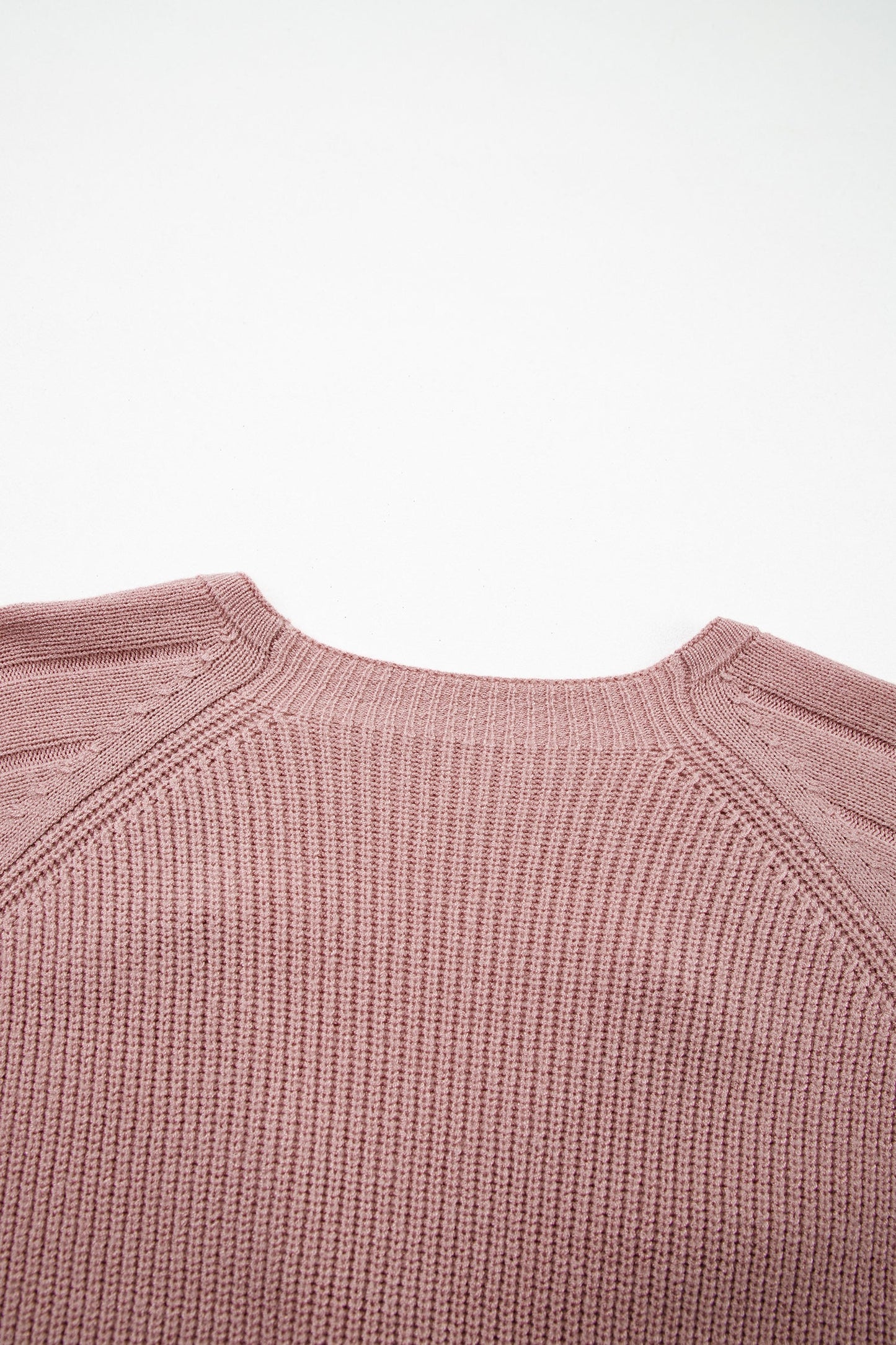 Textured Knit Button Front V-Neck Cardigan