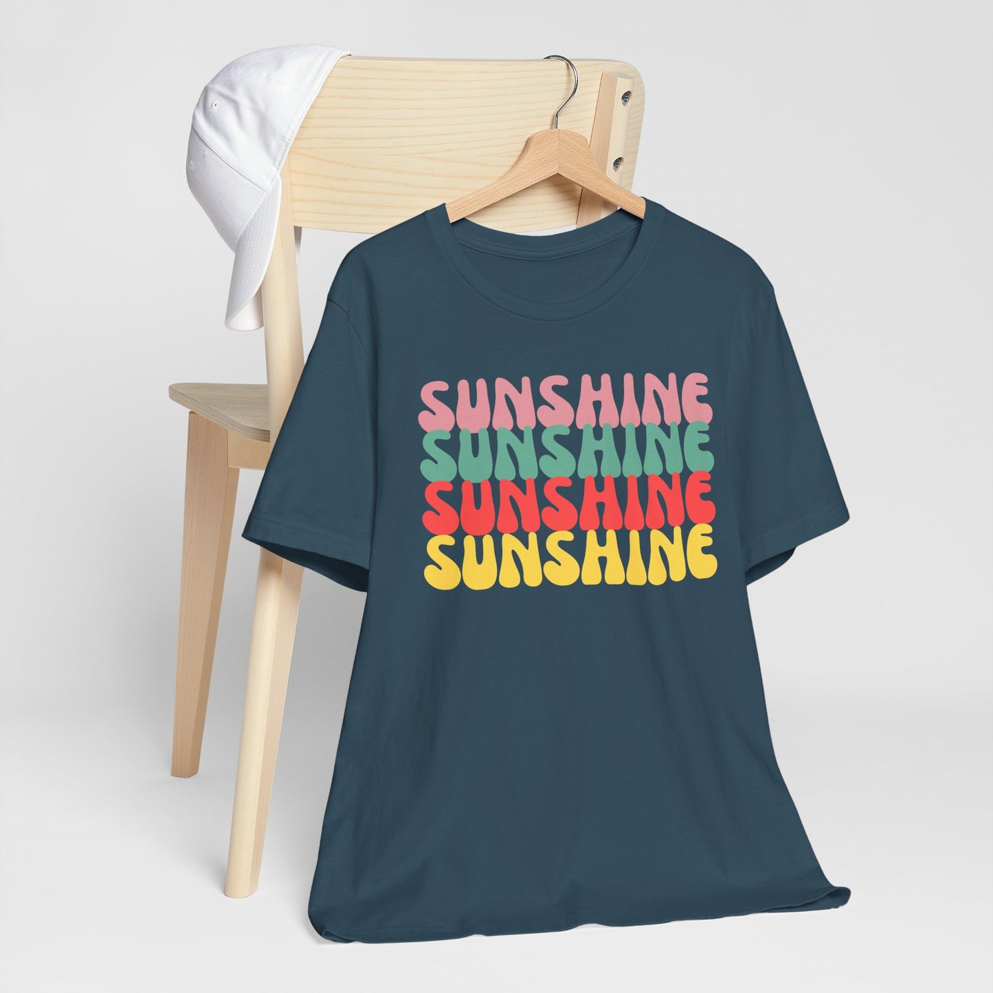 Sunny Vibe Unisex Tee, Summer T-Shirt, Beachwear, Gift for Her, Casual Wear, Fun Graphic Tee