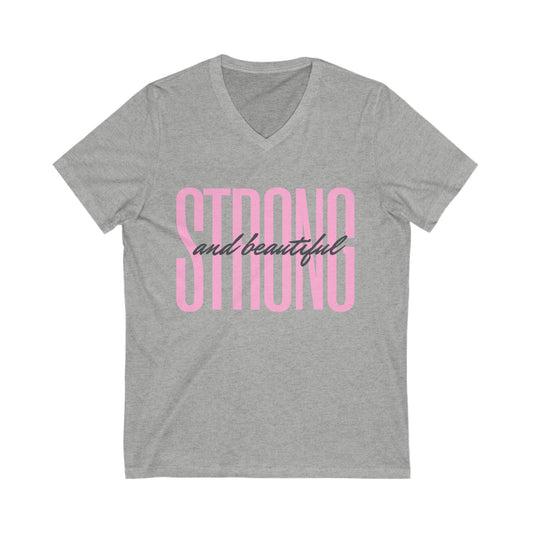 V-Neck Tee for Strong Independent Women