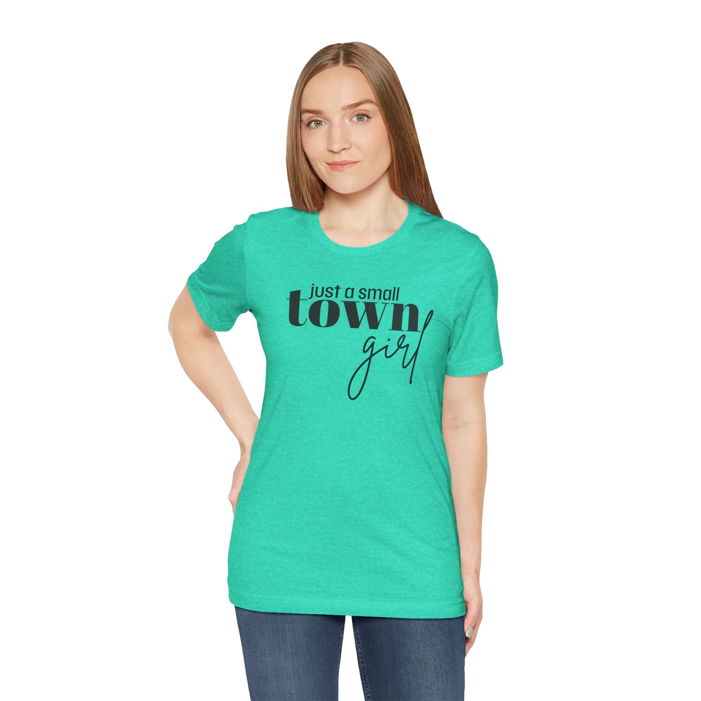Just a Small Town Girl Tee, Cozy Cotton Shirt Gift, Casual Summer Apparel, Perfect for Birthdays, Country Music Lover Top