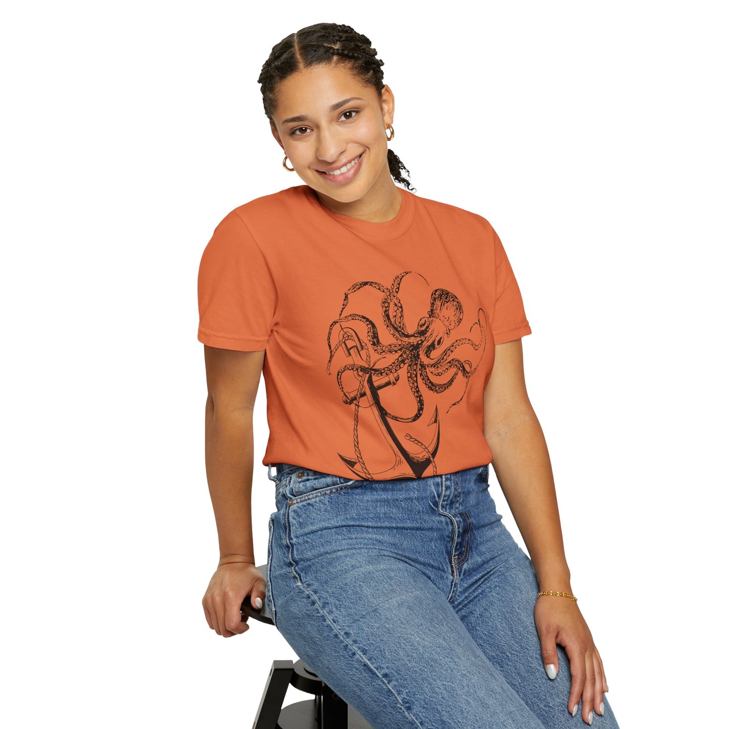 Nautical Anchor Octopus Tee