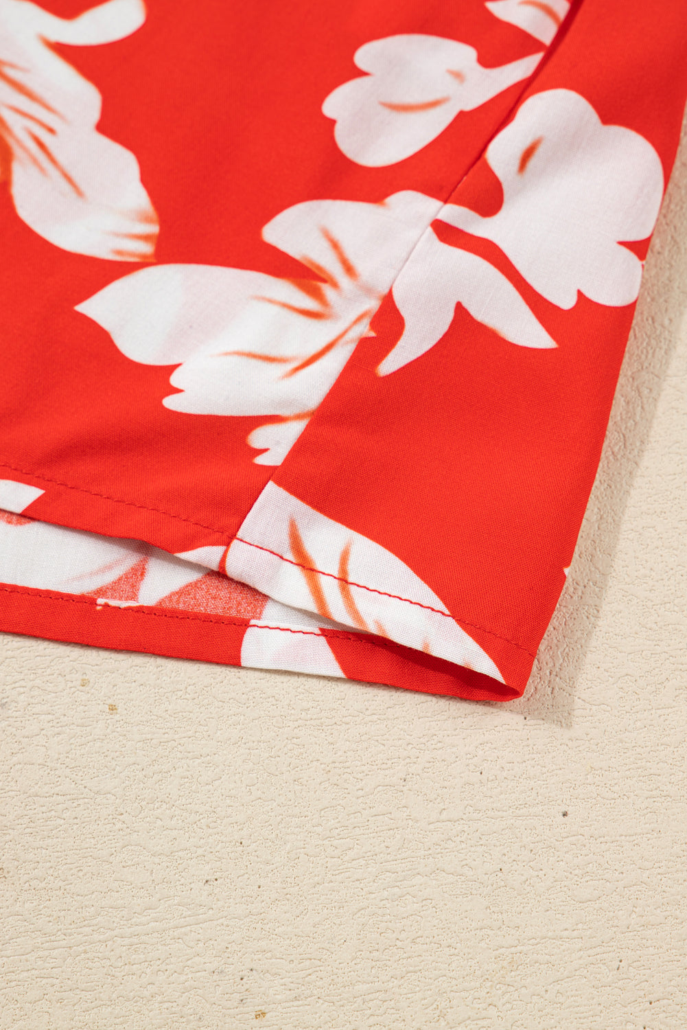 Plus Size Floral Button-Up Shirt