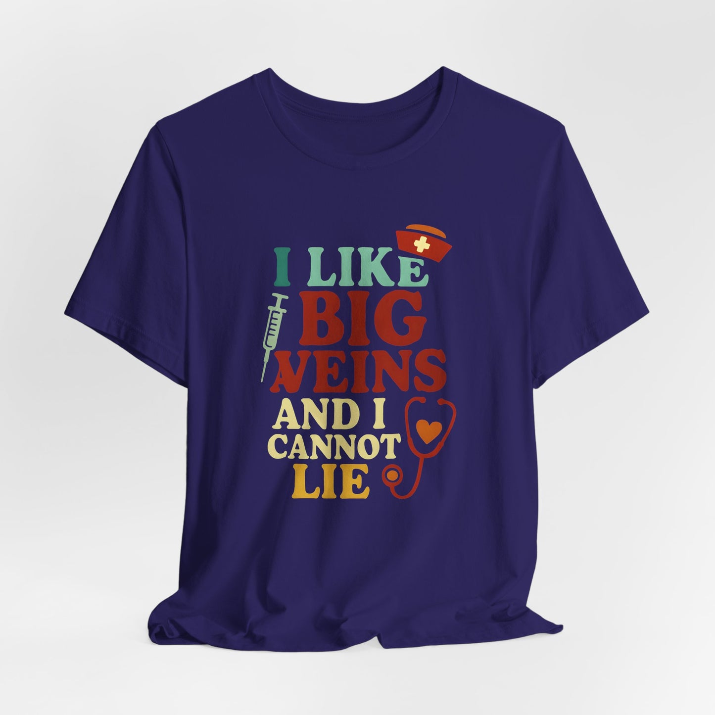 Humorous Medical Tee: I Like Big Veins and I Cannot Lie, Fun Gift for Healthcare Workers, Medical Humor Shirt, Perfect for Birthdays, [...]