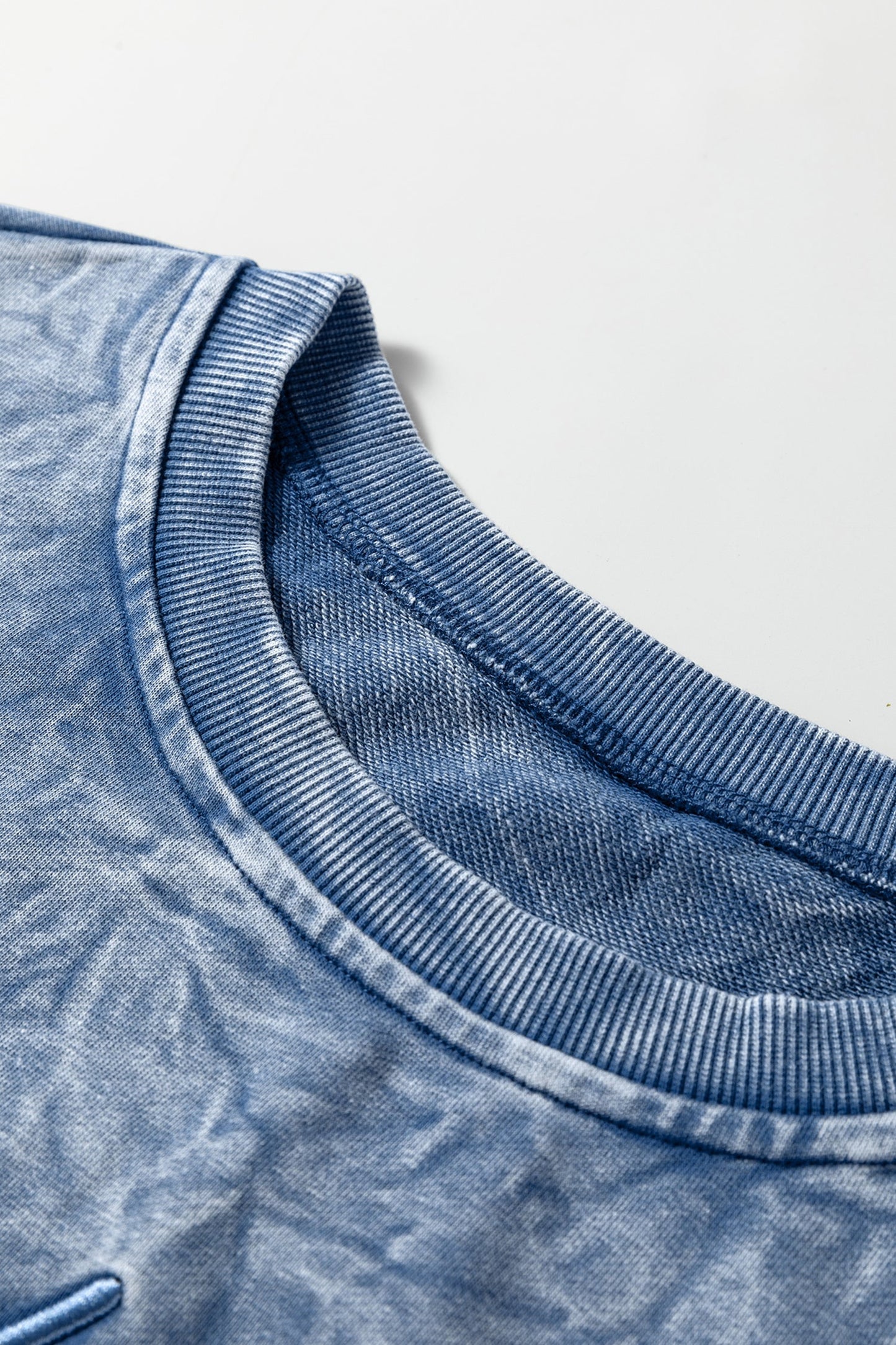 SAVED BY GRACE Embroidered Mineral Wash Sweatshirt