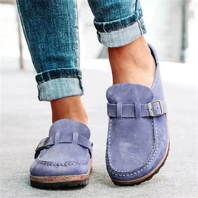 Women's Retro Slip-On Mules Casual Comfort Flats