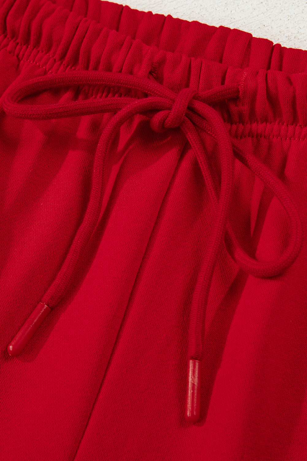 Stripe Collar Bow Tie Sweatshirt and Shorts Set