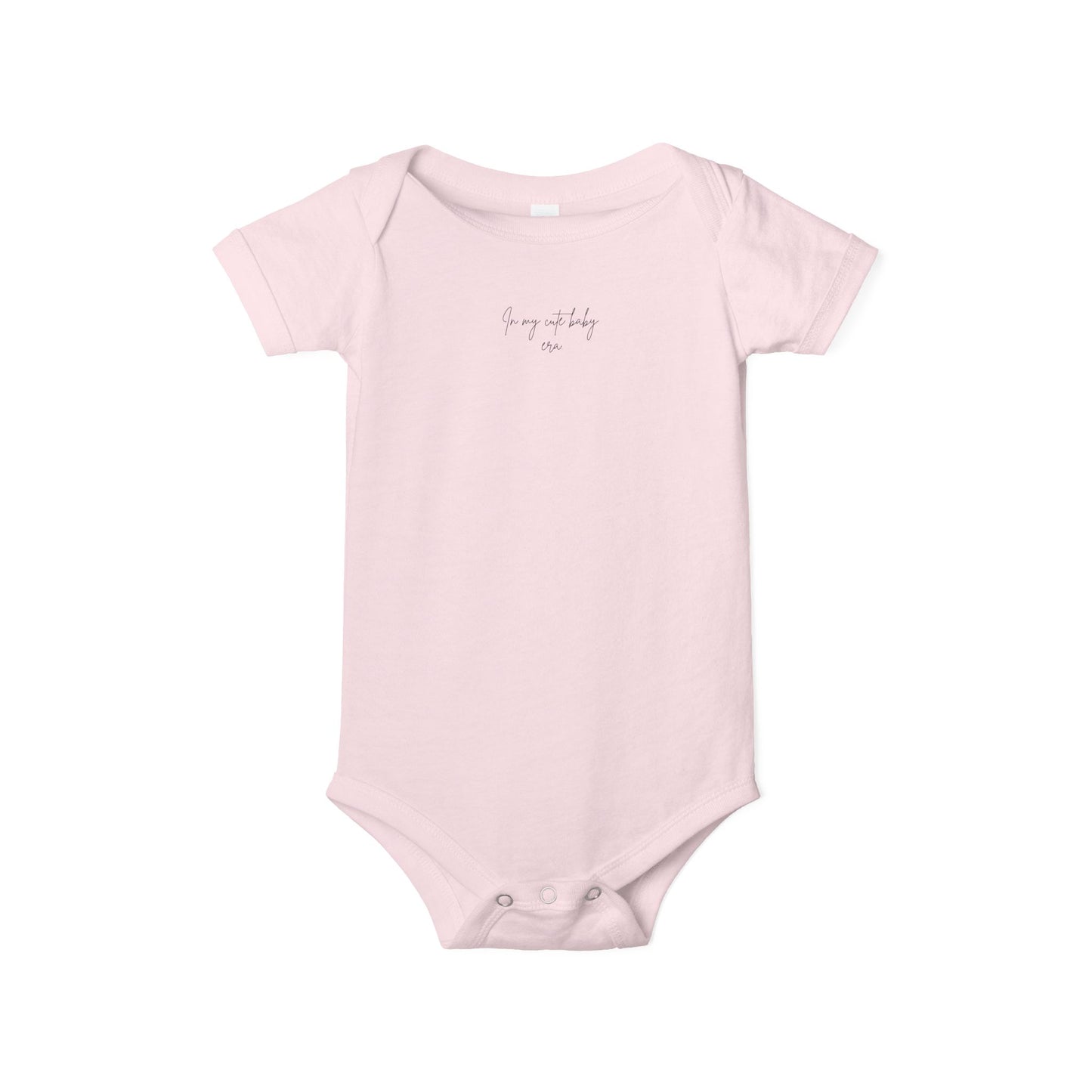 Pink Infant Jersey One Piece - " In my cute Baby ere phase" Soft Baby Bodysuit, Cute Newborn Outfit, Baby Shower Gift, Comfortable Everyday Wear, Little One Apparel