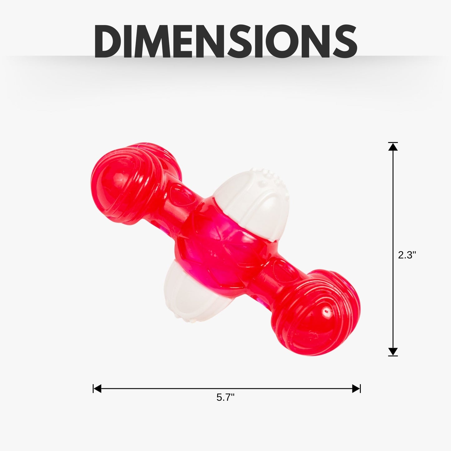 Country Living TPR & Nylon Quacker Bone Chew Toy for Dogs – with Engaging Quacking Sound