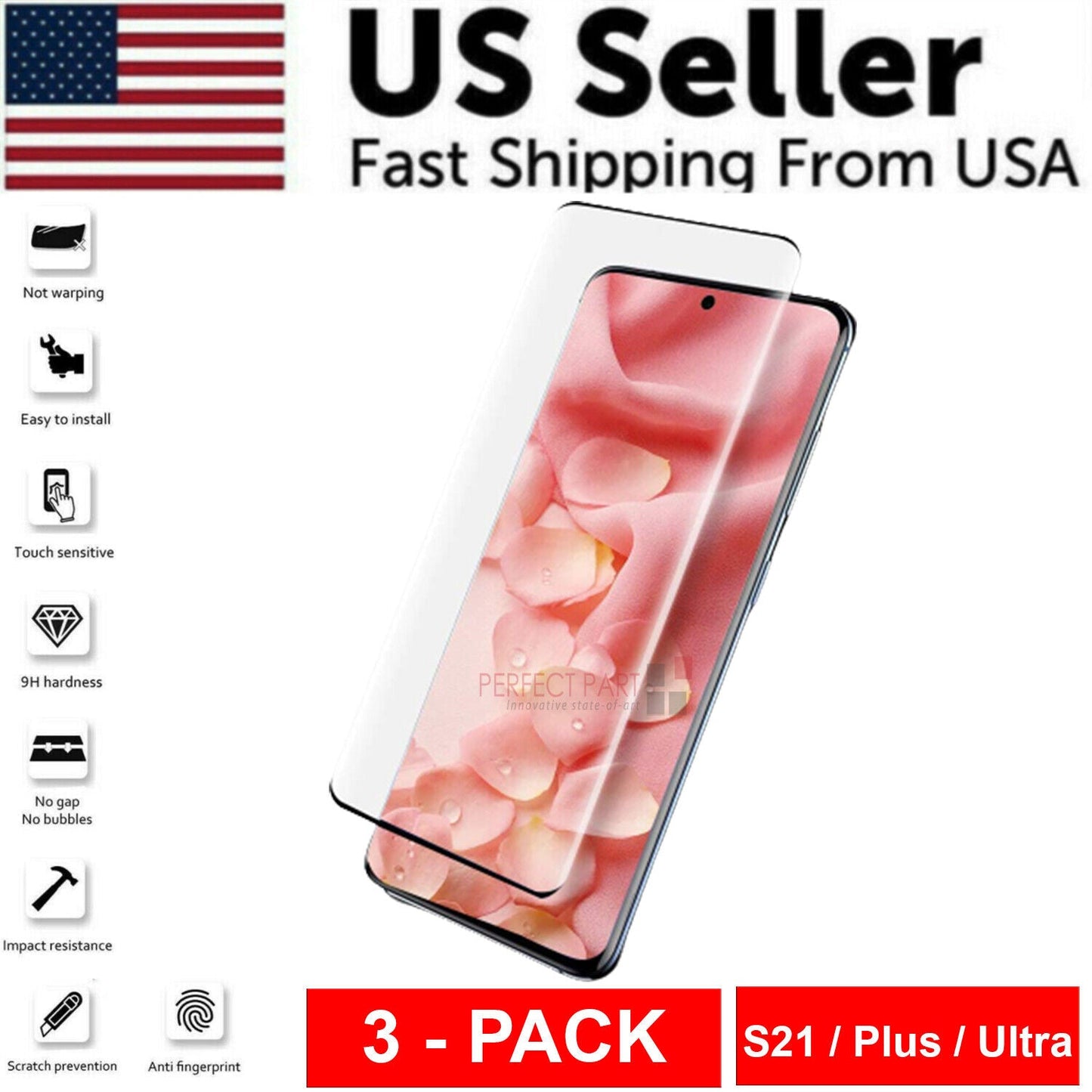 Samsung Galaxy S21 Series 3-Pack Screen Protectors