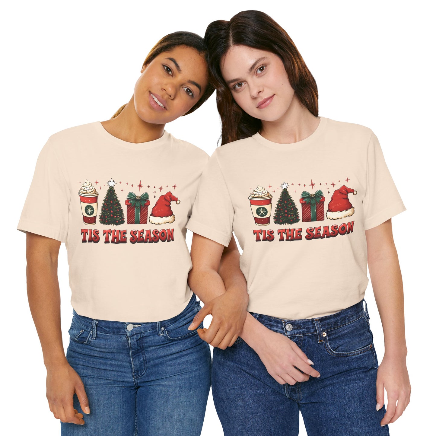 Holiday Cheer Short Sleeve Tee | 'Tis the Season Shirt | Festive Casual Wear | Christmas Gift | Unisex Tee | Seasonal Apparel