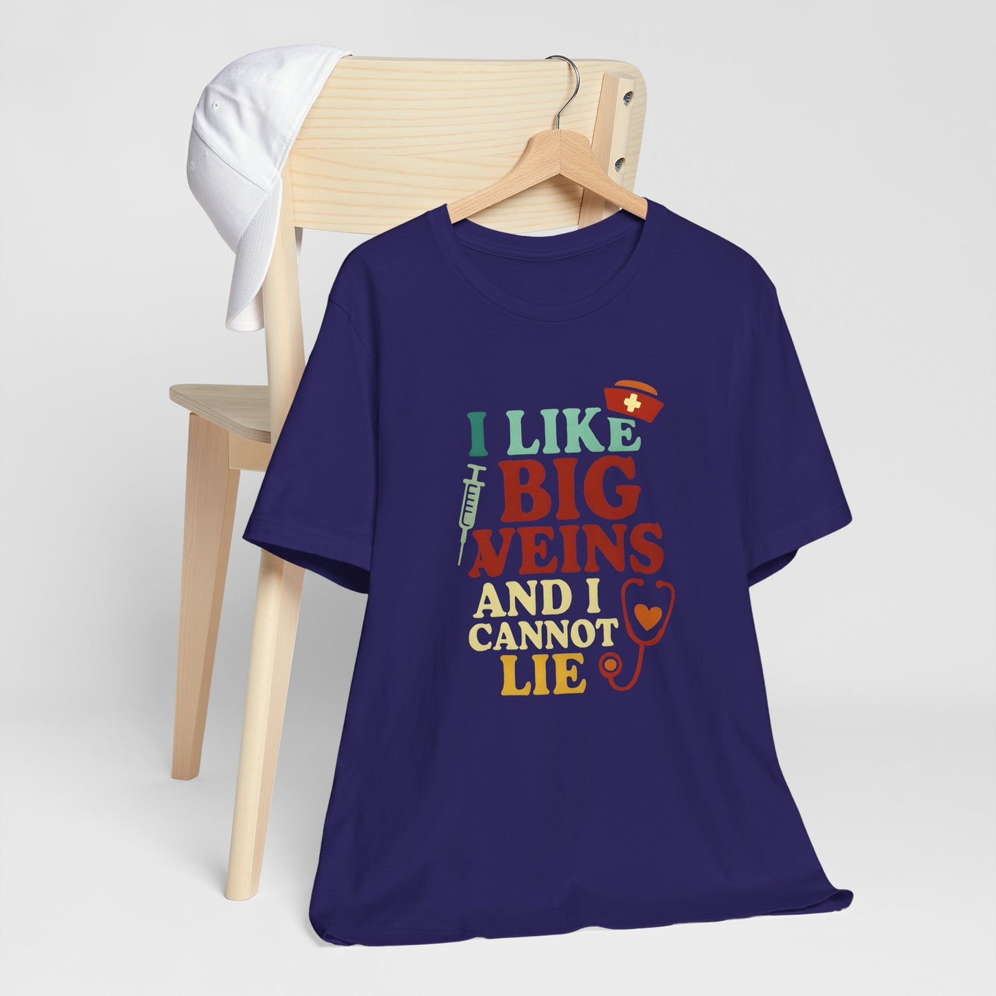 Humorous Medical Tee: I Like Big Veins and I Cannot Lie, Fun Gift for Healthcare Workers, Medical Humor Shirt, Perfect for Birthdays, [...]