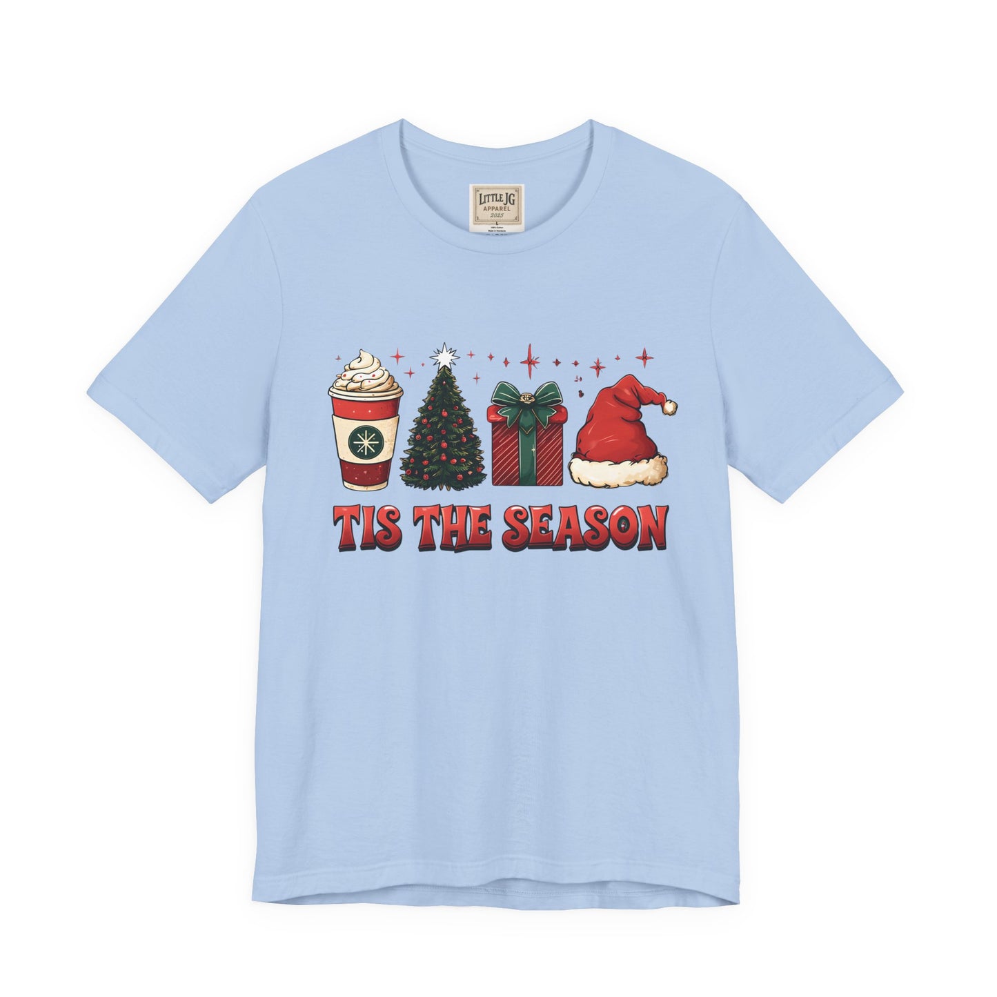Holiday Cheer Short Sleeve Tee | 'Tis the Season Shirt | Festive Casual Wear | Christmas Gift | Unisex Tee | Seasonal Apparel