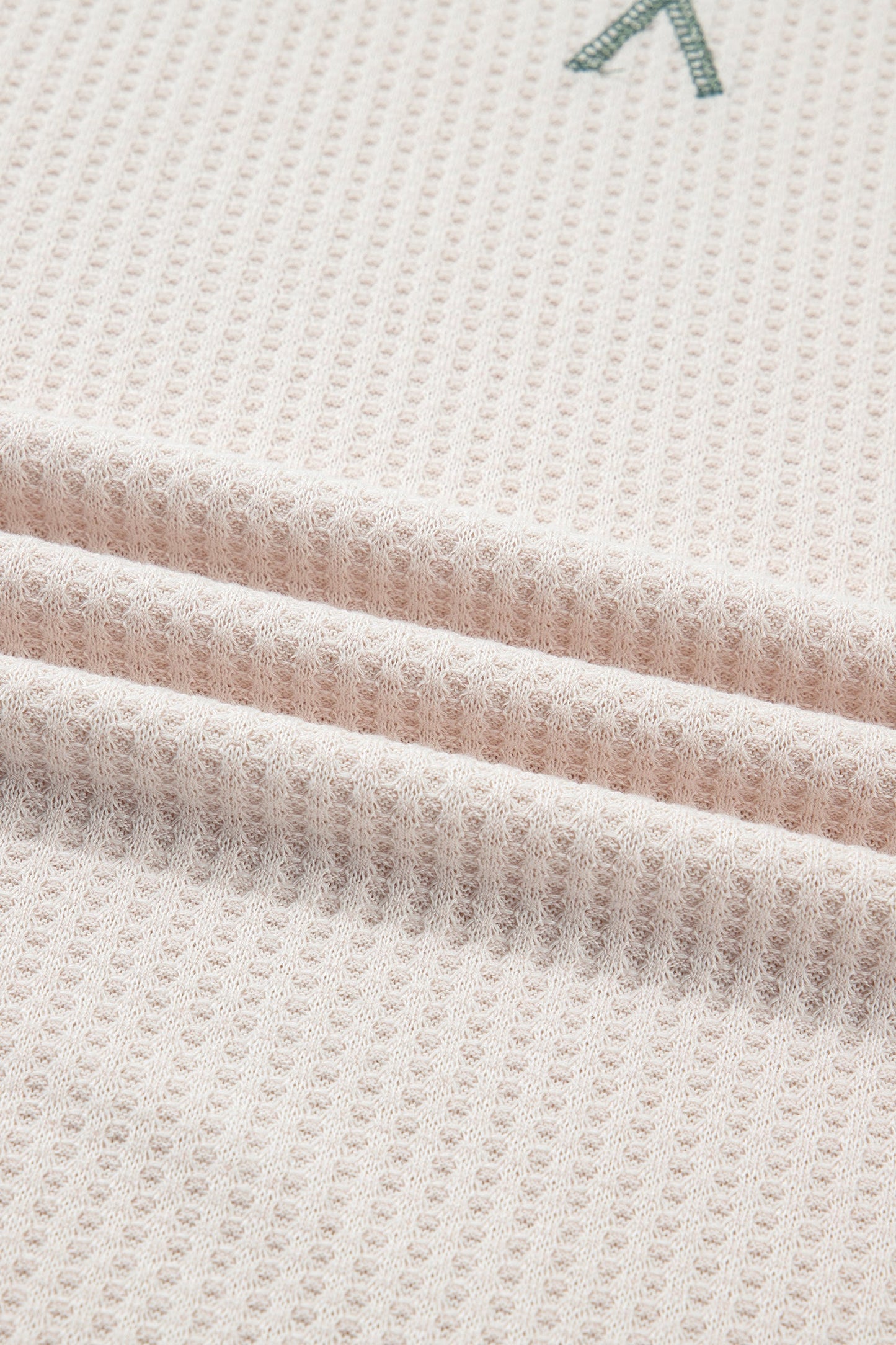 Plus Size Colorblock Waffle Knit Long Sleeve Top