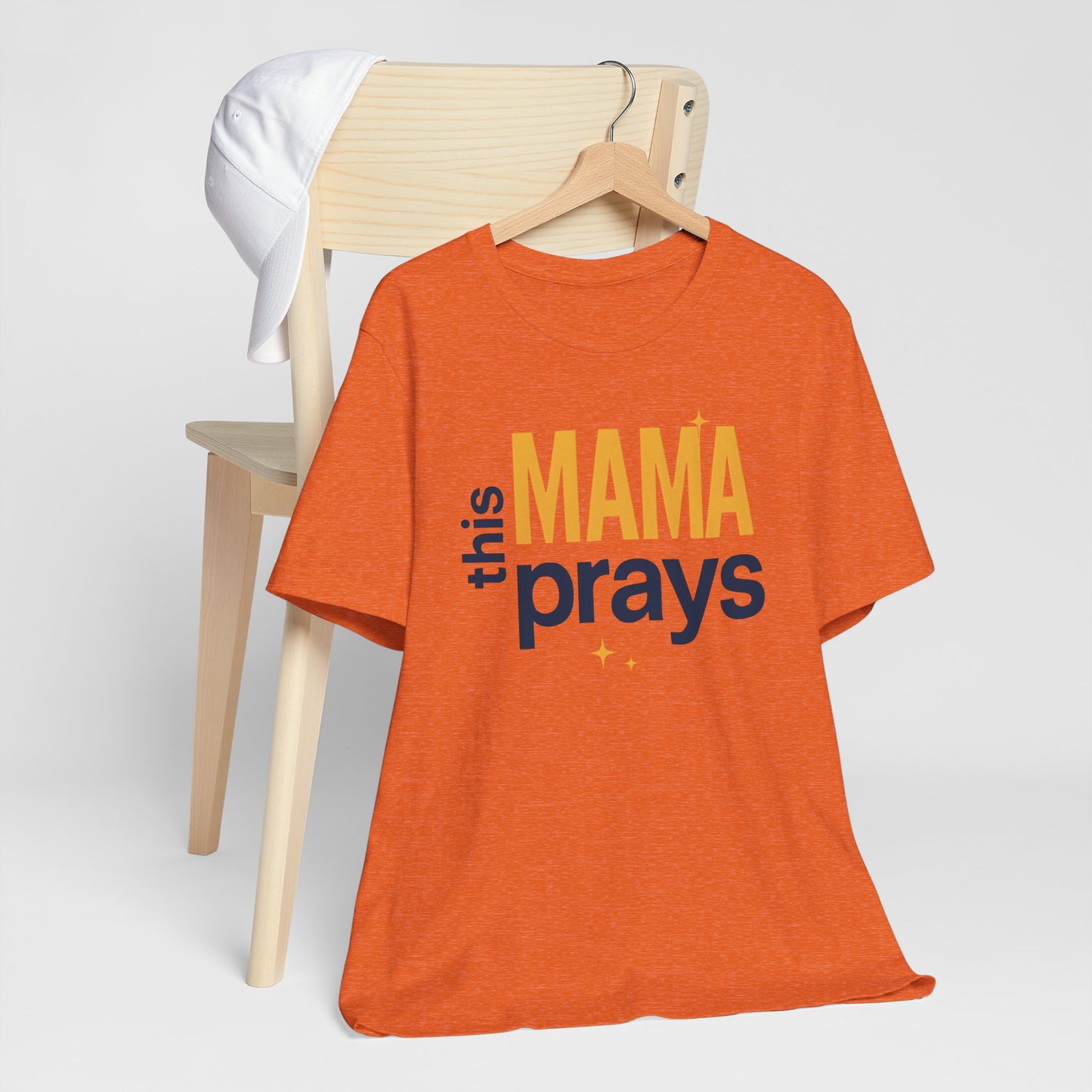 This Mama Prays Tee | Unisex Jersey Short Sleeve T-Shirt, Faith Gift, Mom Life Shirt, Inspirational Apparel, Christian Merchandise