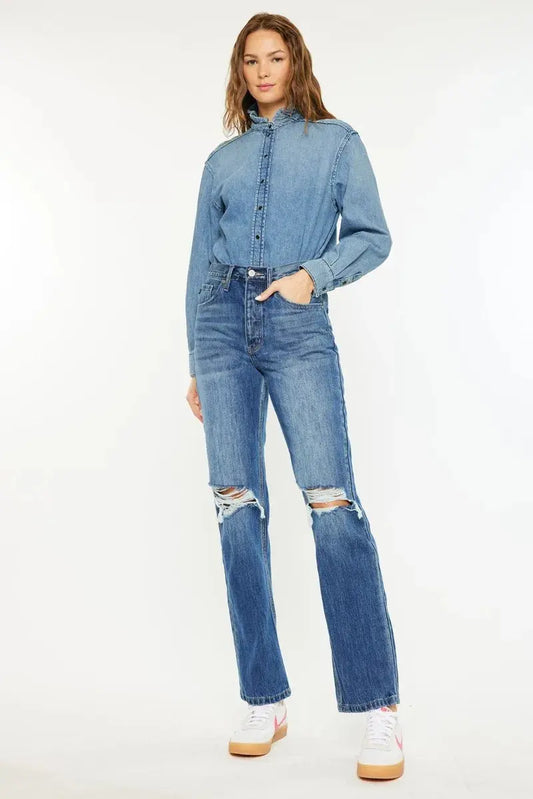 Ultra High Rise 90's Kancan Boyfriend Jeans
