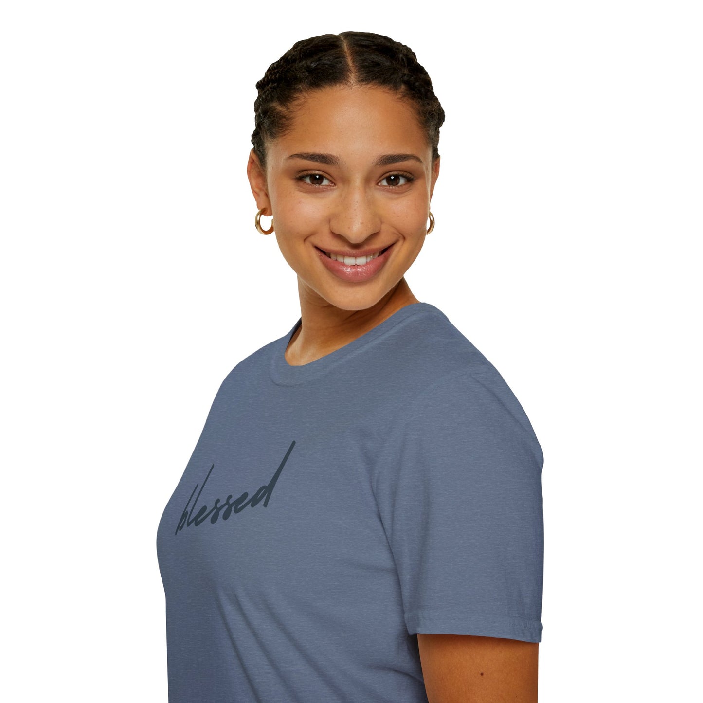 Blessed Unisex Softstyle T-Shirt, Inspirational Tee, Faith-Based Apparel, Positive Vibes Shirt, Gift for Friends, Everyday Wear