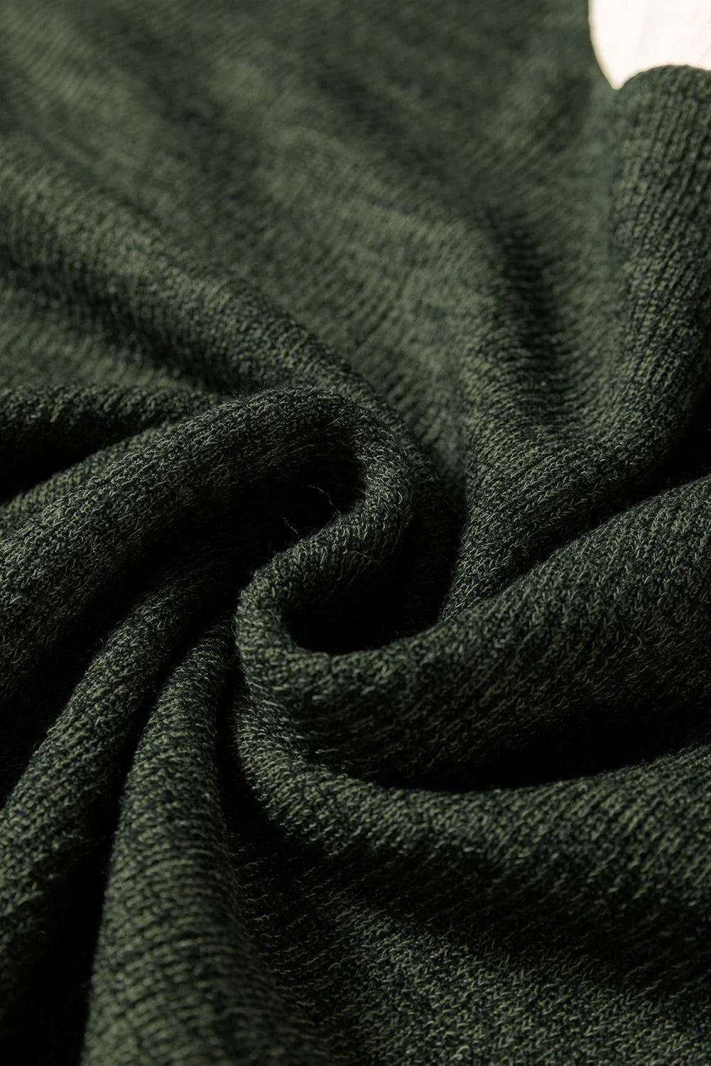 Contrast Trim Knit Drop Shoulder Top