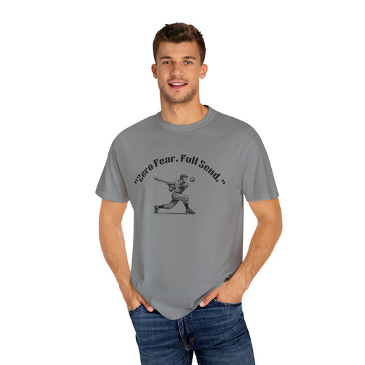 Youth Garment-Dyed T-shirt Zero Fear Full Send Moto Tee