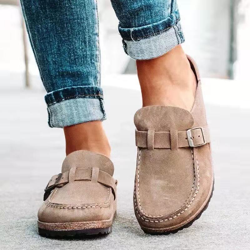 Women's Retro Slip-On Mules Casual Comfort Flats