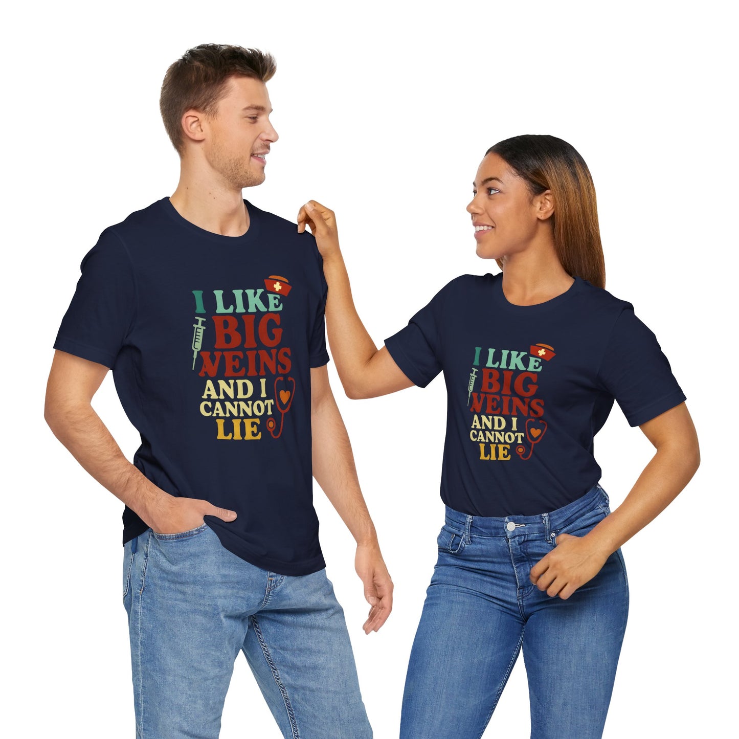 Humorous Medical Tee: I Like Big Veins and I Cannot Lie, Fun Gift for Healthcare Workers, Medical Humor Shirt, Perfect for Birthdays, [...]