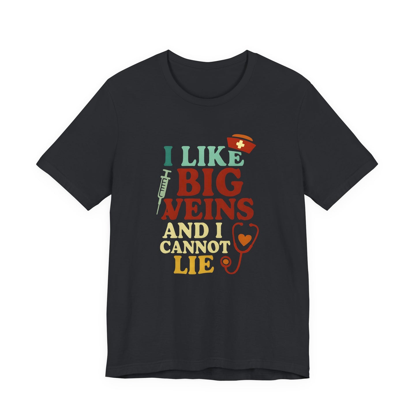Humorous Medical Tee: I Like Big Veins and I Cannot Lie, Fun Gift for Healthcare Workers, Medical Humor Shirt, Perfect for Birthdays, [...]