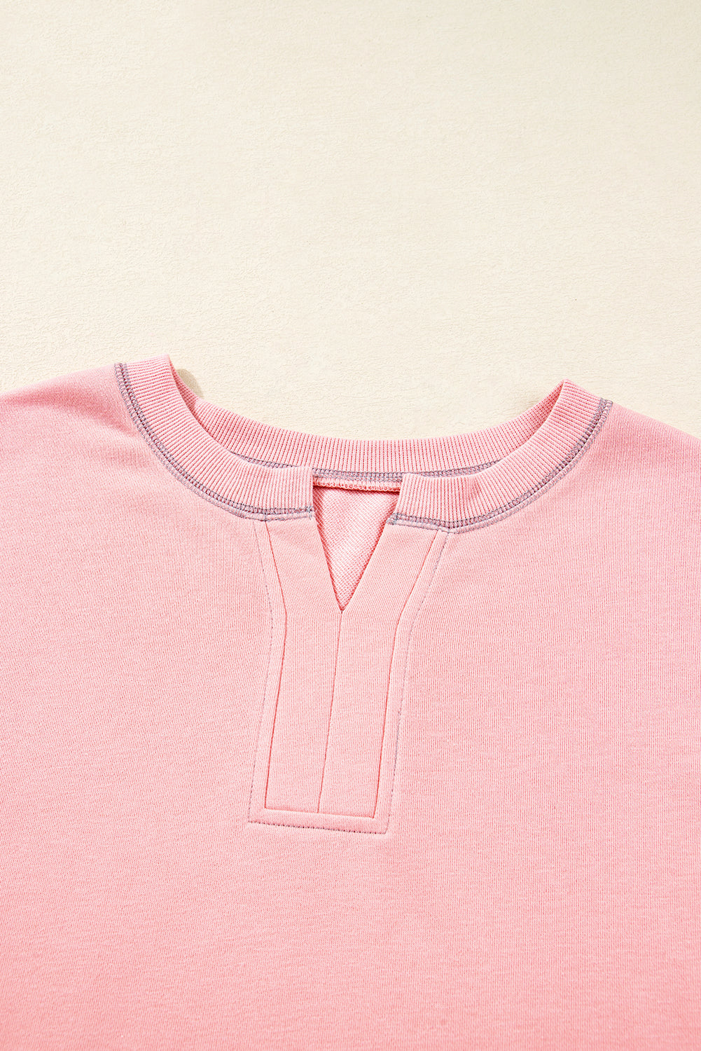 Colorblock Patchwork Reverse Seam Sweatshirt