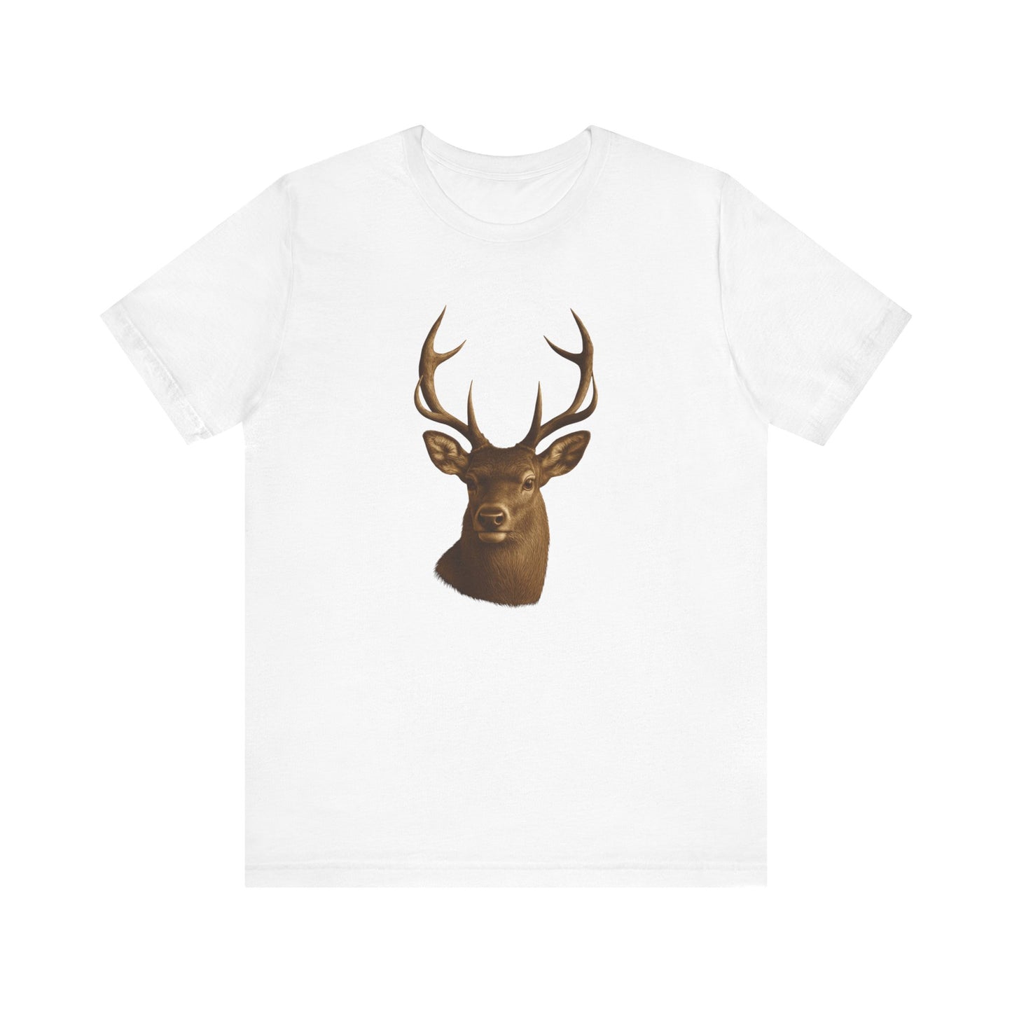 Rustic Deer Graphic Tee, Nature Lover Shirt, Outdoorsy Gift, Casual Wear, Wildlife Enthusiast Tee