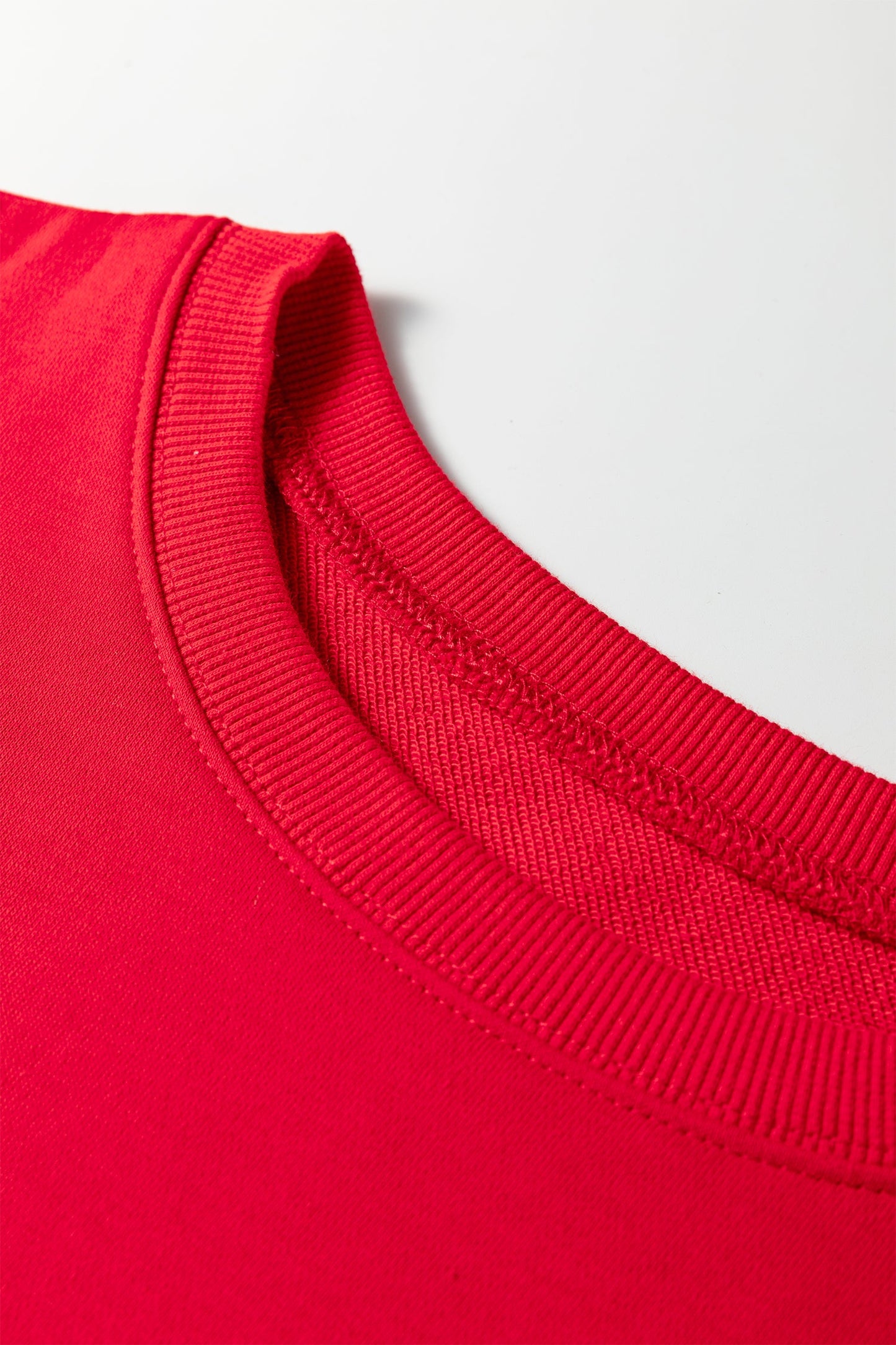 Floral Bow Tie Patch Reverse Seam Sweatshirt