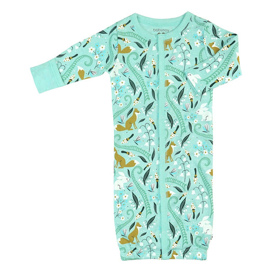 Babysoy Pattern Print Baby Snaps Gown