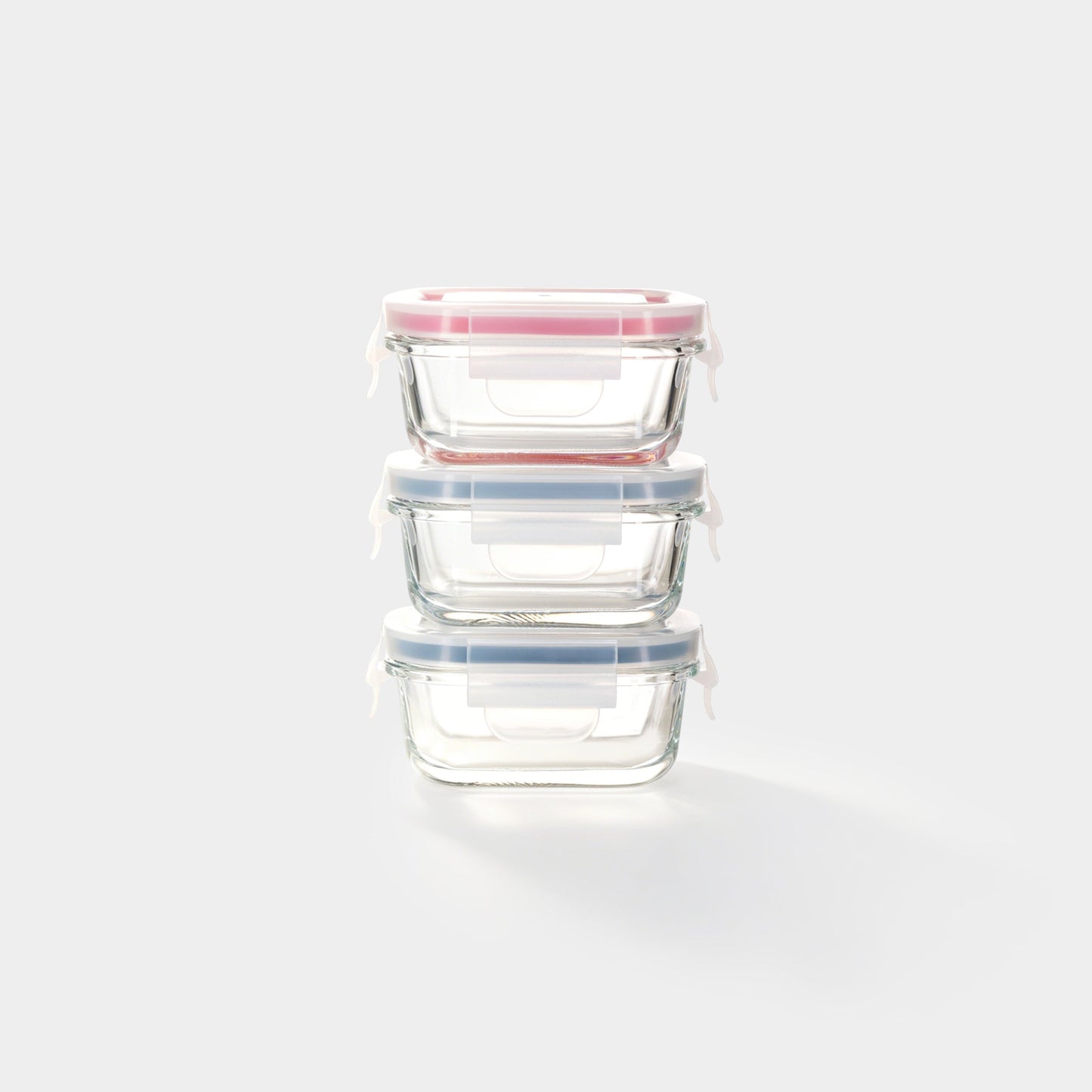 Rectangular Mini Glass Container Set