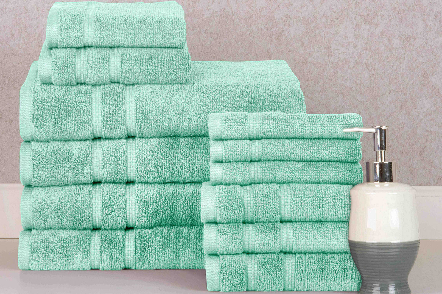 Bibb Home Zero Twist Egyptian Cotton Towel Set.