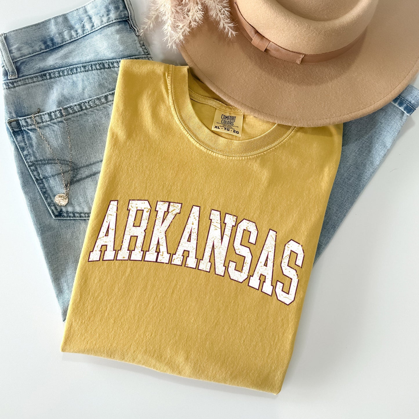 Arkansas, Football, Sports, Game Day, Big Game, Touchdown, Tailgate Party, University, College, State Tshirt Comfort Colors T-Shirt