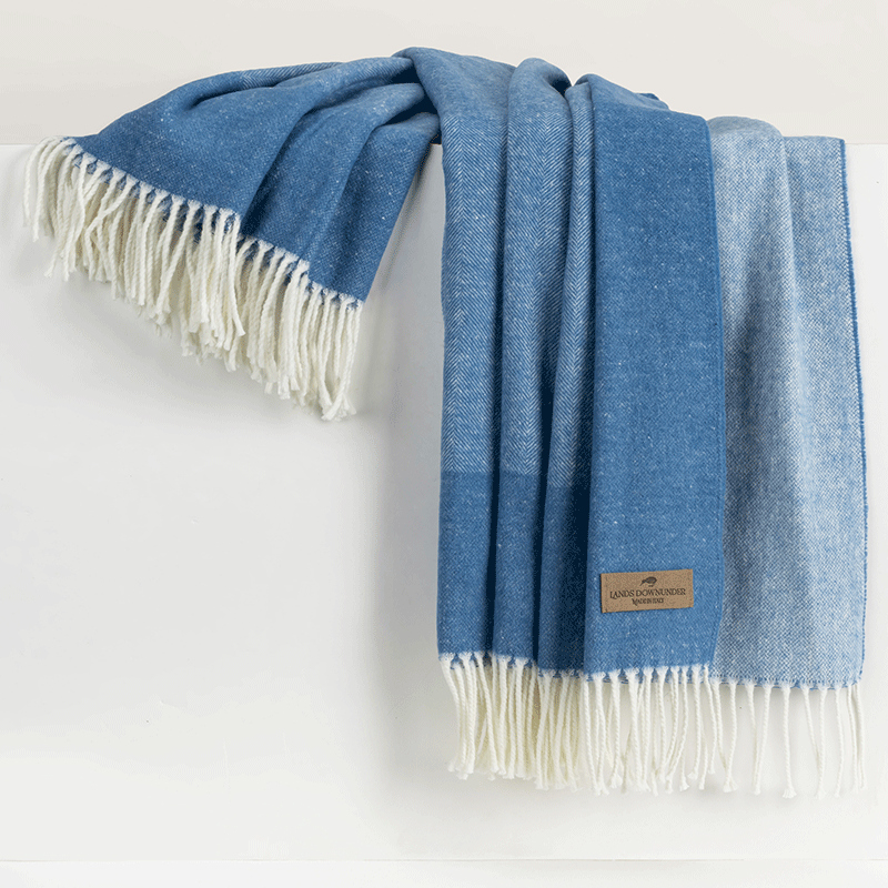 Border Herringbone Throw
