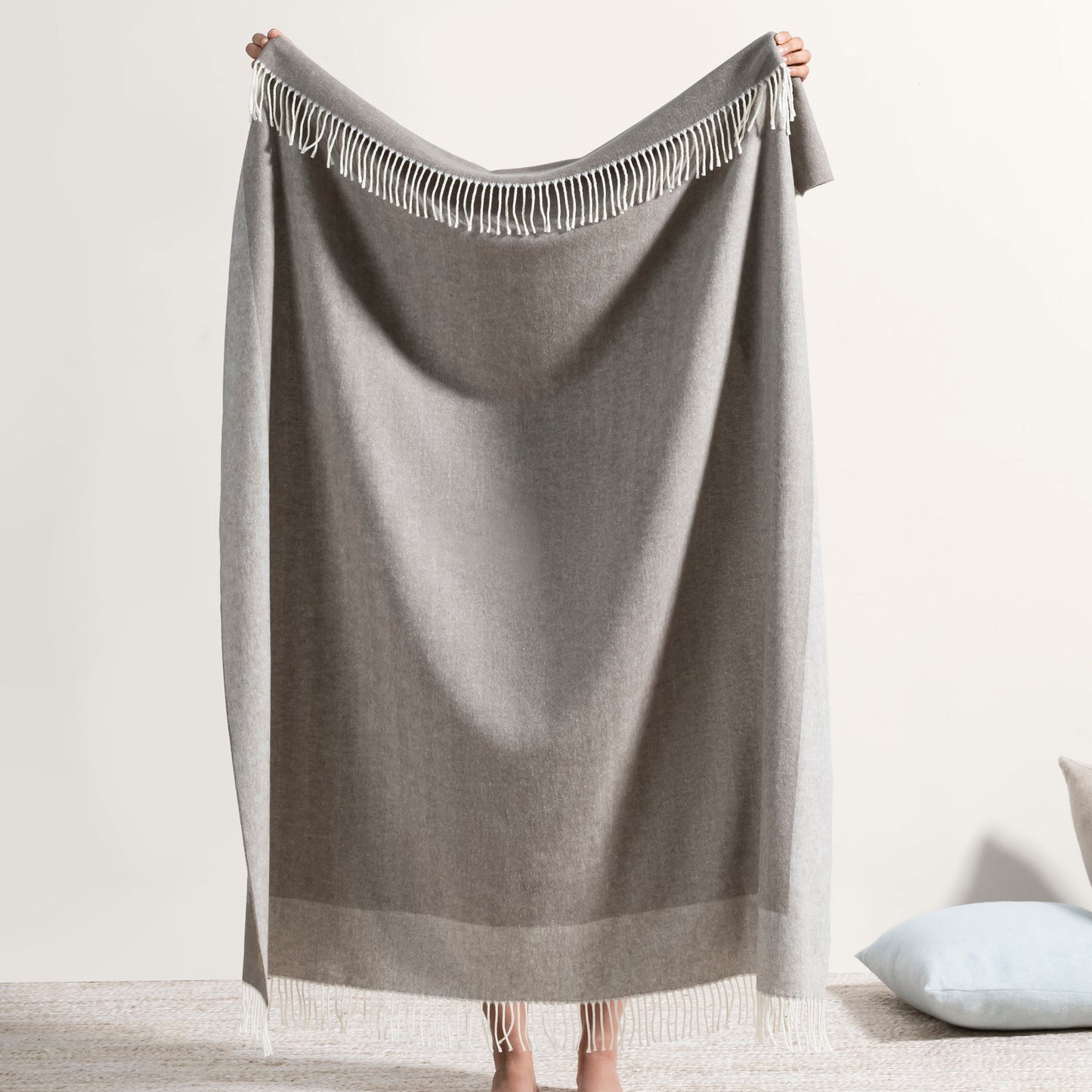 Border Herringbone Throw