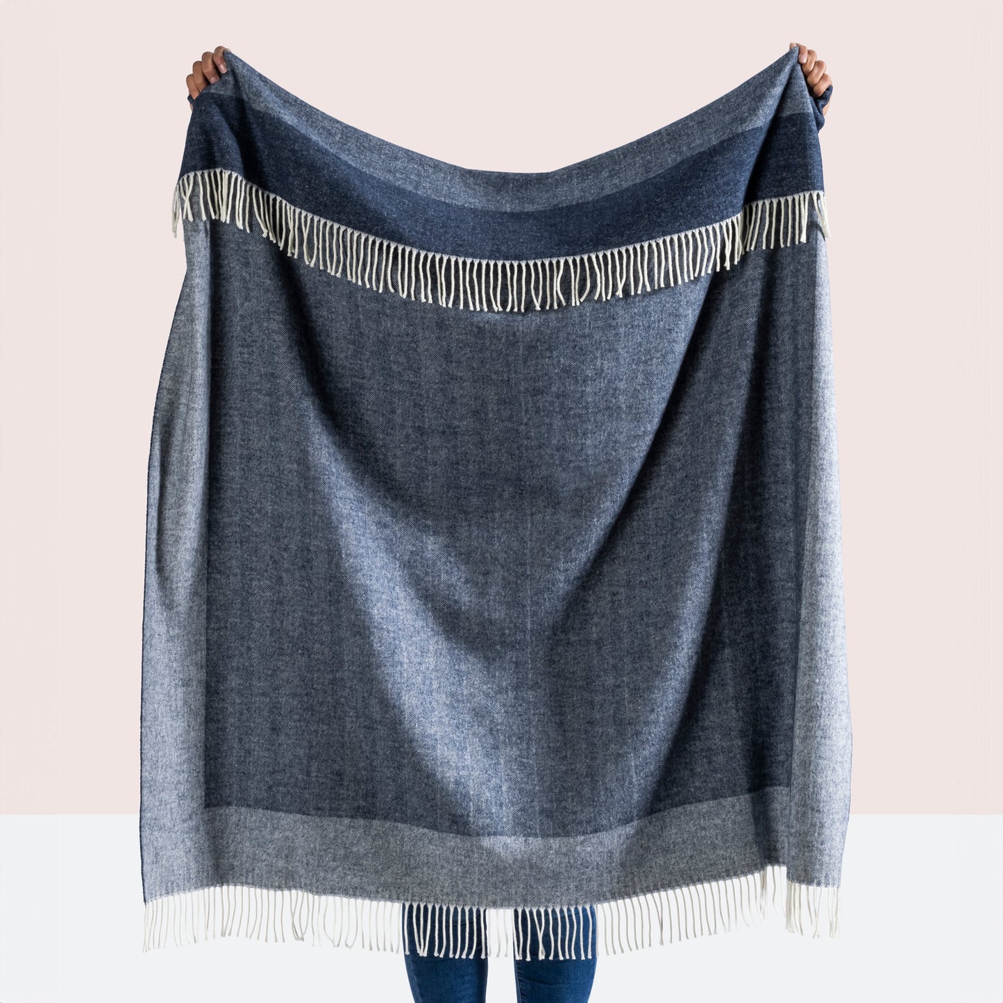 Border Herringbone Throw