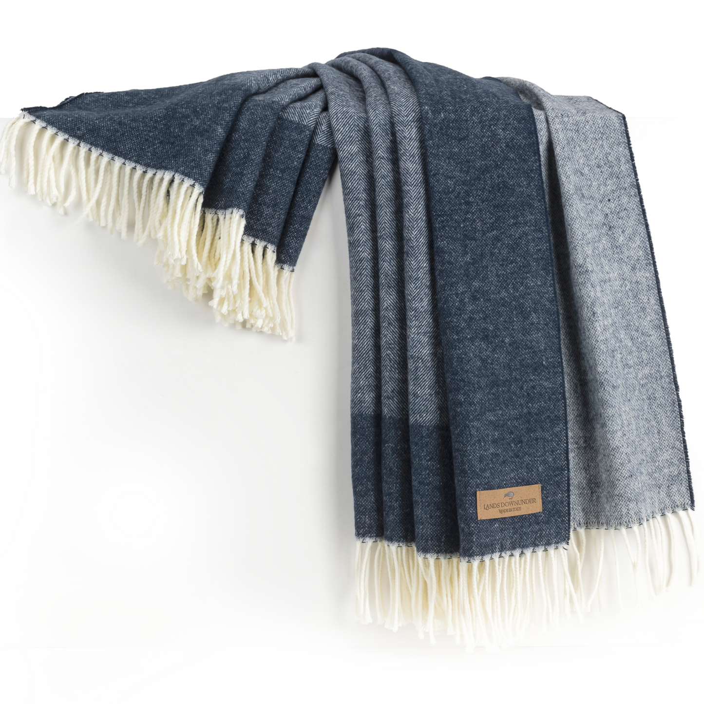 Border Herringbone Throw