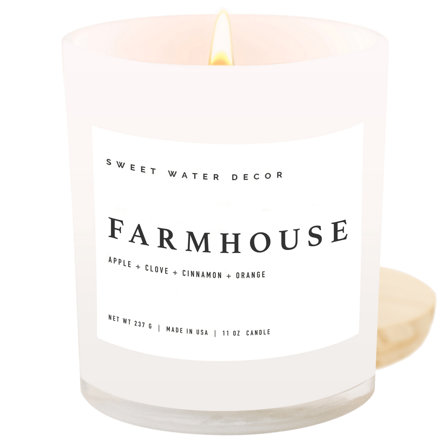 Farmhouse Soy Candle - White Jar - 11 oz