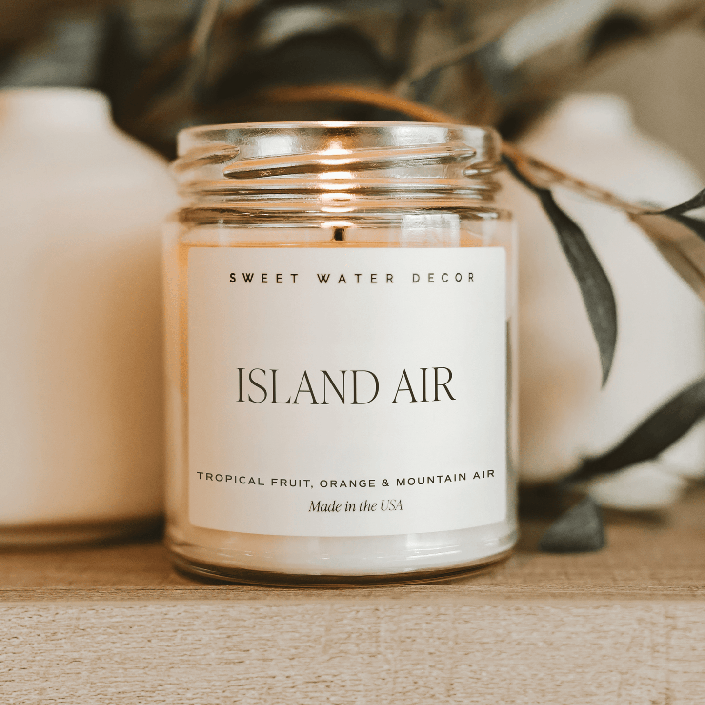 Island Air Soy Candle - Clear Jar - 9 oz
