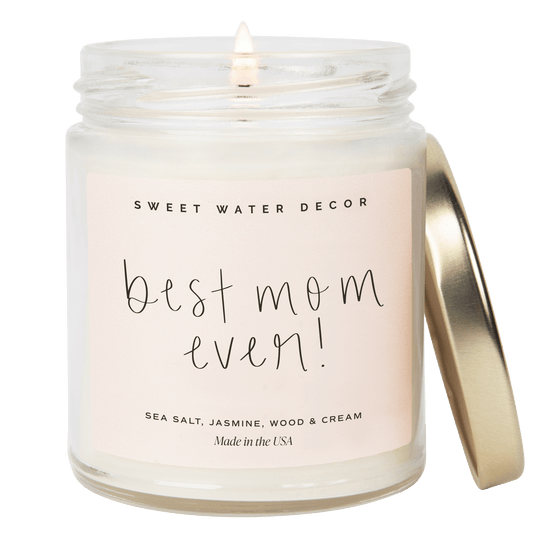 Best Mom Ever! Soy Candle - Clear Jar - 9 oz (Spa Day)