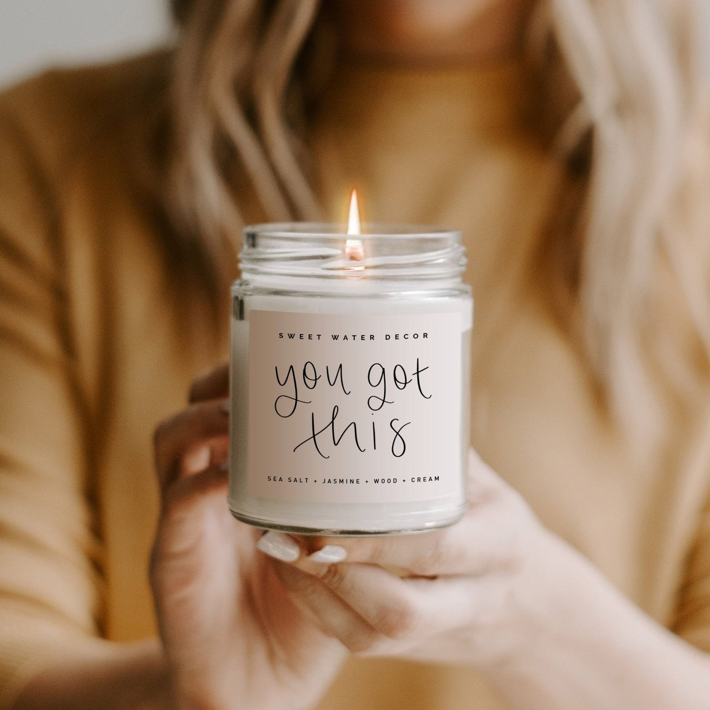 You Got This Soy Candle - Clear Jar - 9 oz (Spa Day)