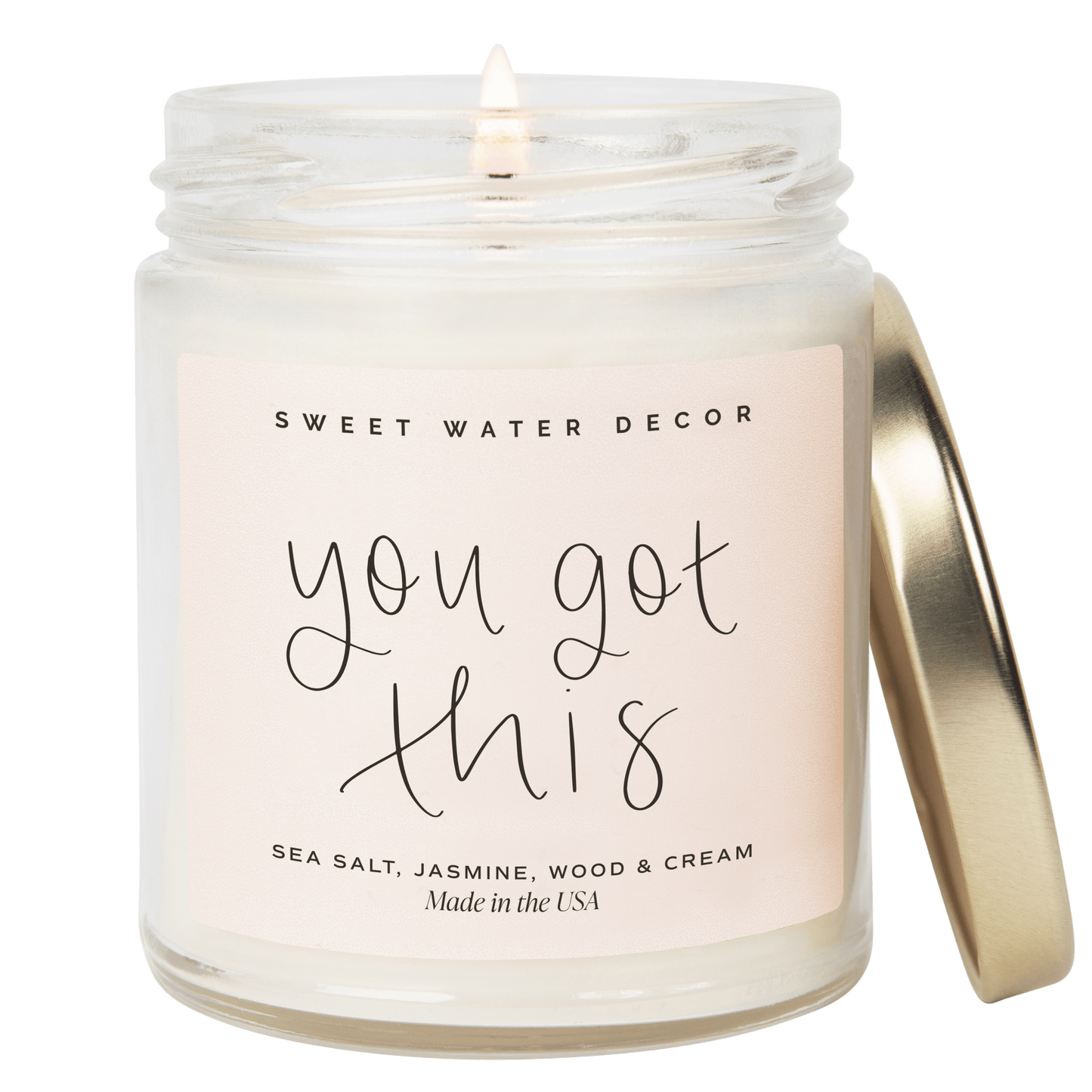 You Got This Soy Candle - Clear Jar - 9 oz (Spa Day)