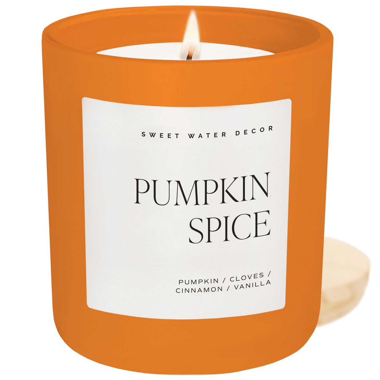 Pumpkin Spice Soy Candle - Orange Matte Jar - 15 oz