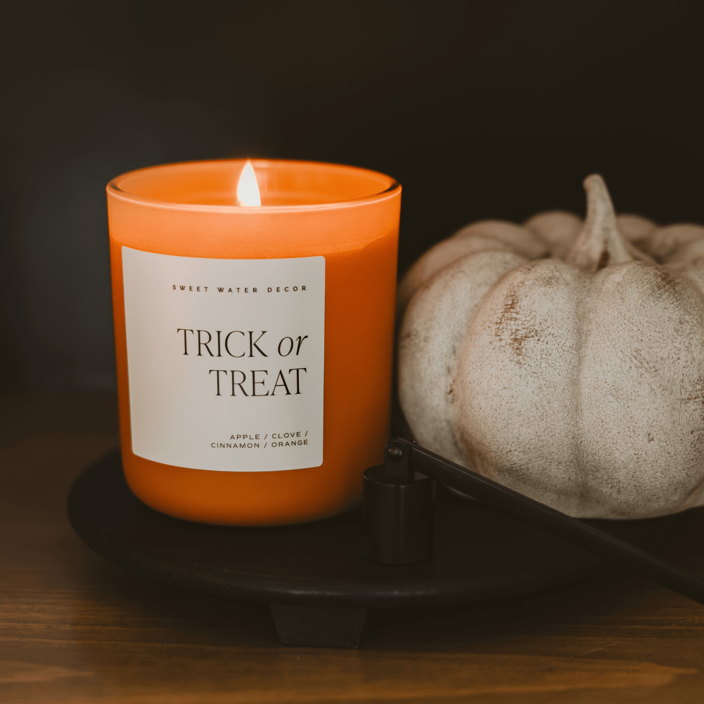 Trick or Treat Soy Candle - Orange Matte Jar - 15 oz (Farmhouse)