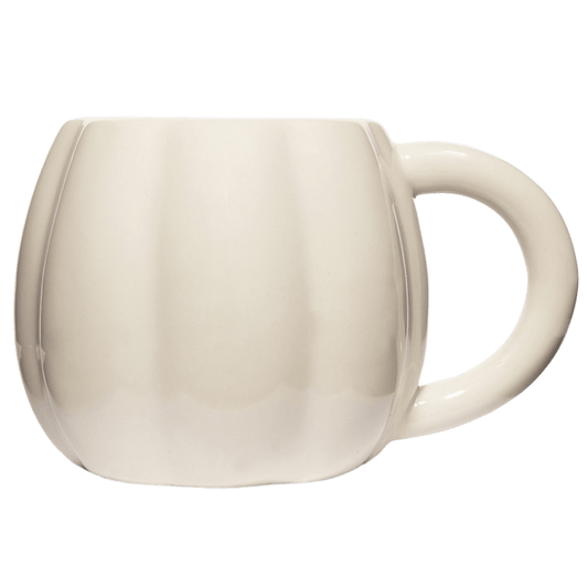Cream Pumpkin 19oz. Figural Coffee Mug