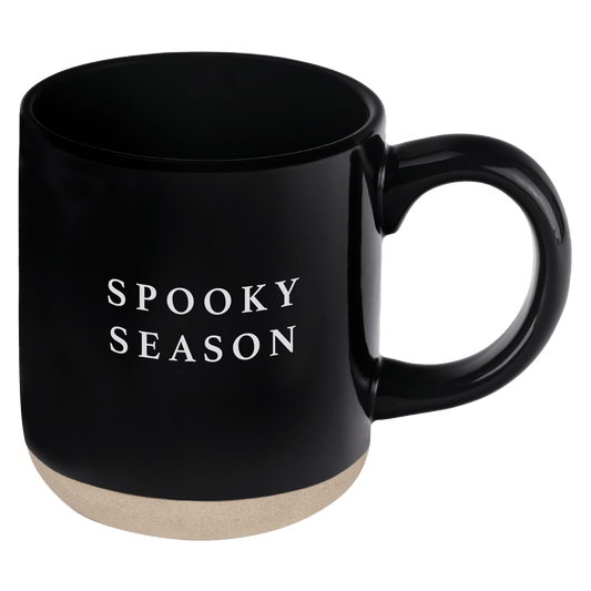 Spooky Season 14oz. Black Stoneware Coffee Mug