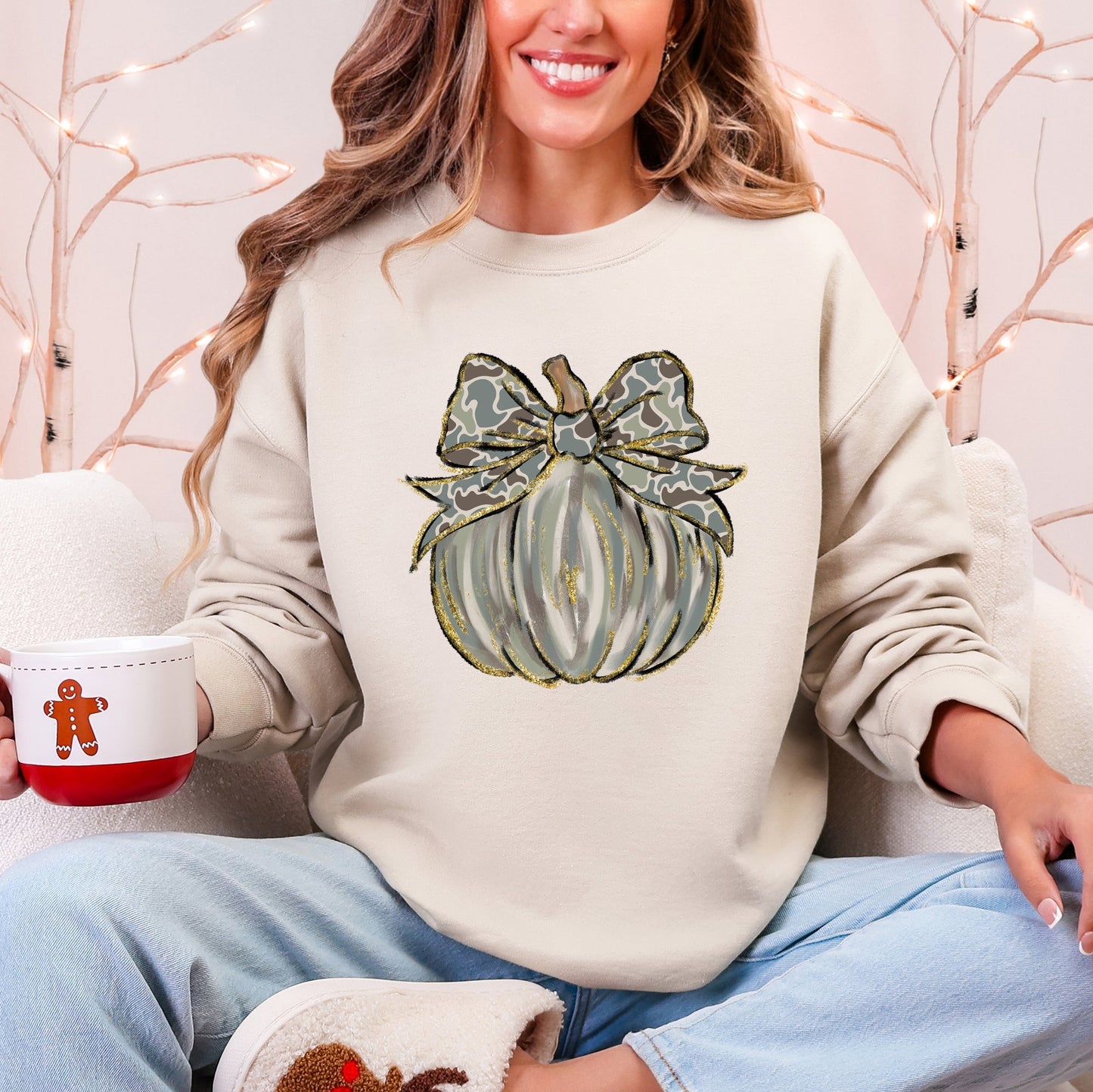 Camo Pumpkin, Autumn, Hunting Season Sweatshirt