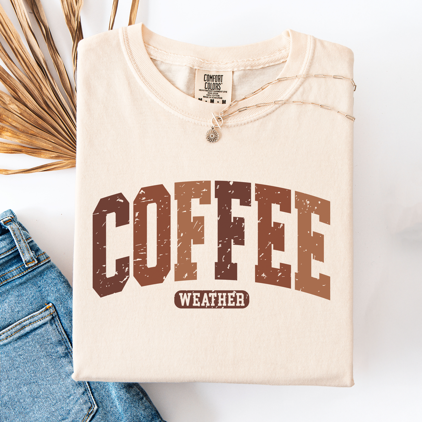 Coffee Weather, Pumpkin, Autumn, Fall, Comfort Colors T-Shirt