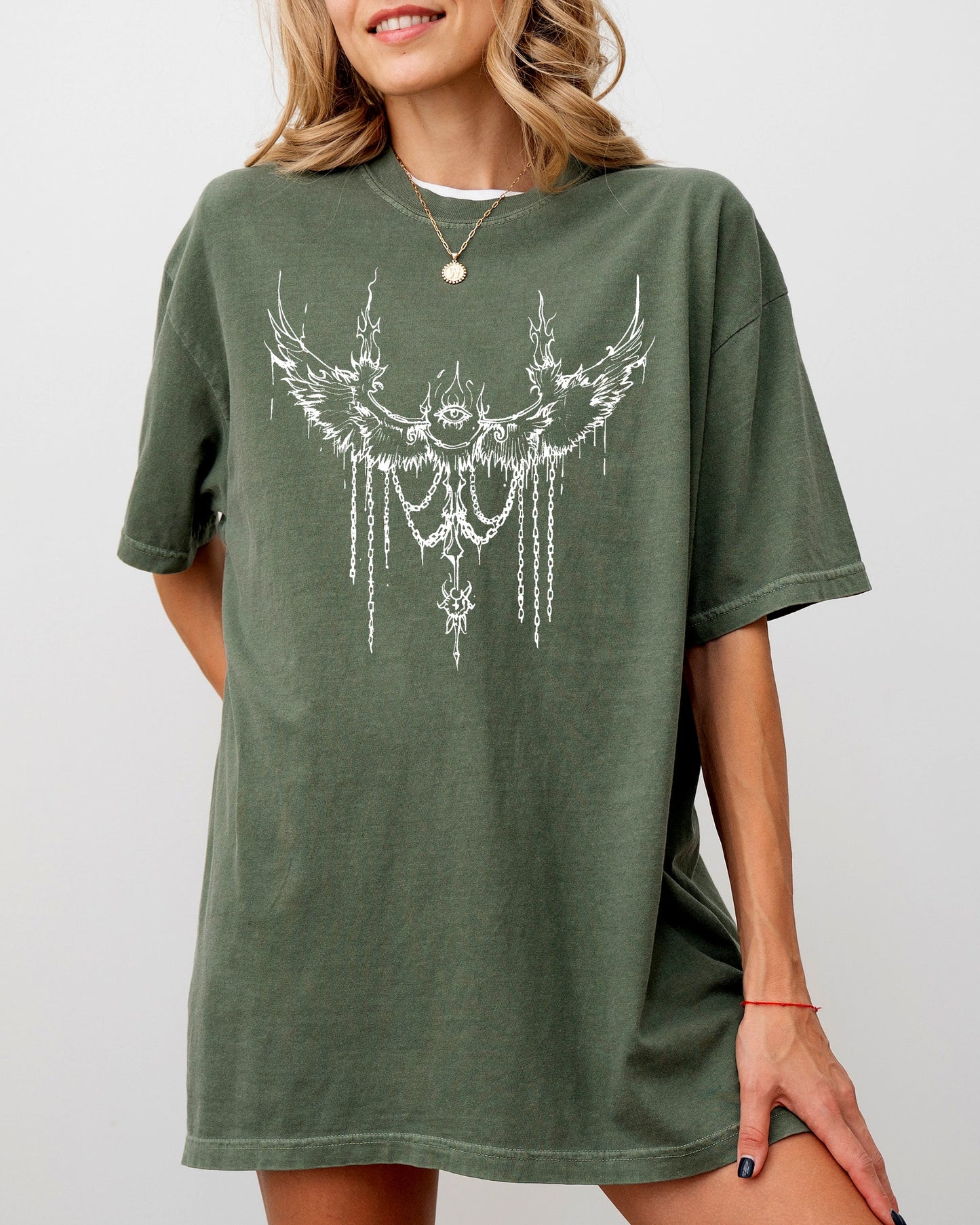 Cybersigilism, Eye, Wings, Tribal, Sigilism, Magic, Cyber Shirt Comfort Colors T-Shirt