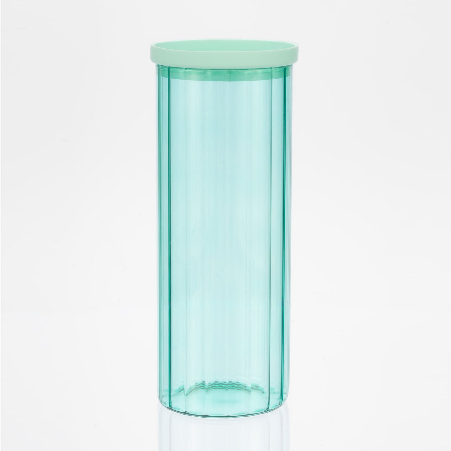 Glass Canister Set & Glass Lid - Diamond Blue